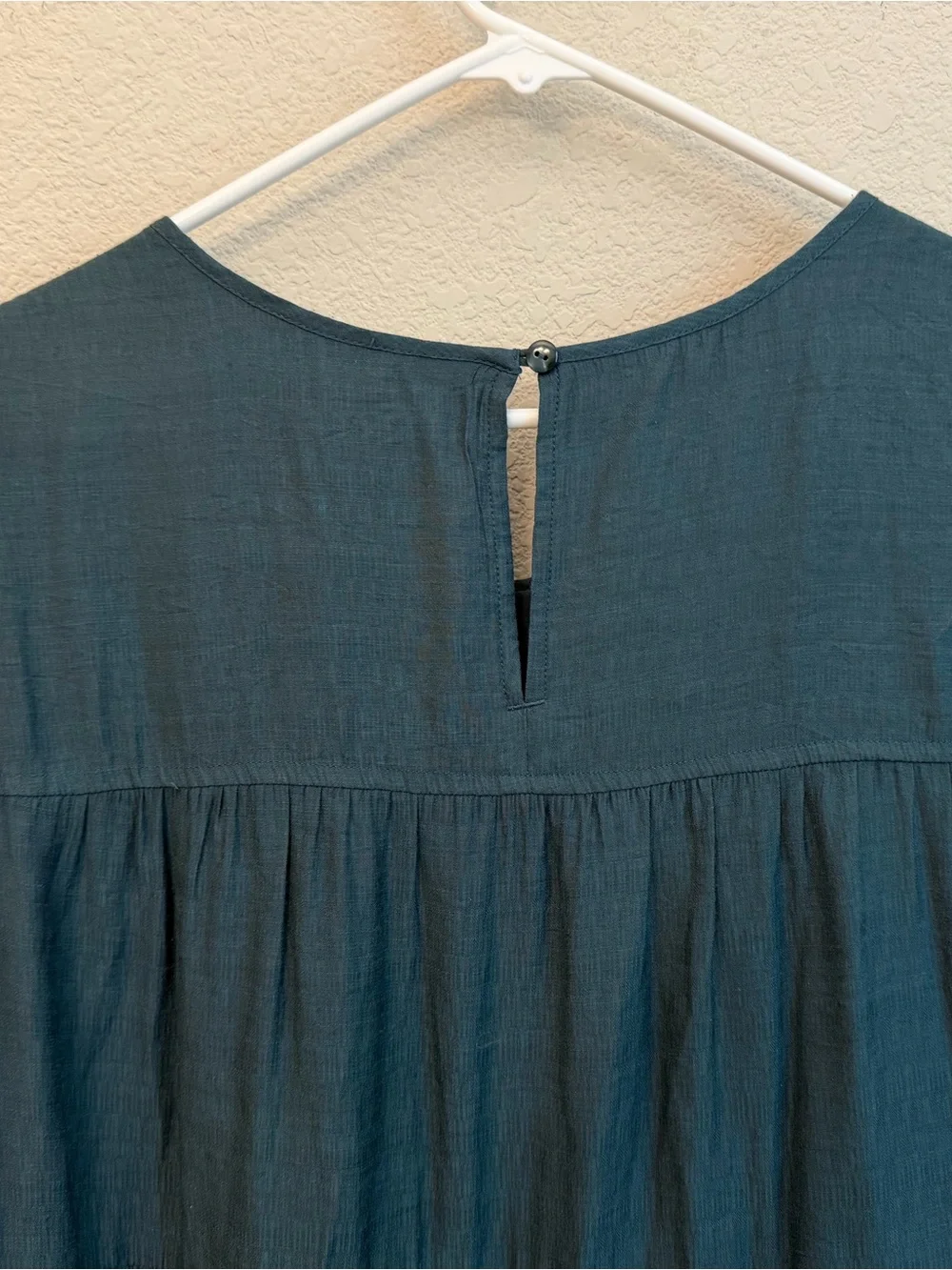 J. Jill Sleeveless Tiered Maxi Dress Escarole Sz 2XL lined, key hole button